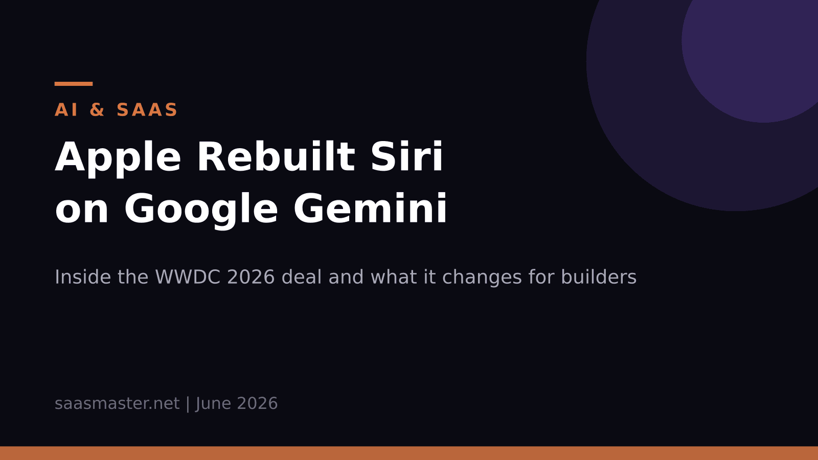 Apple Just Rebuilt Siri on Google Gemini: What WWDC 2026 Actually Changes
