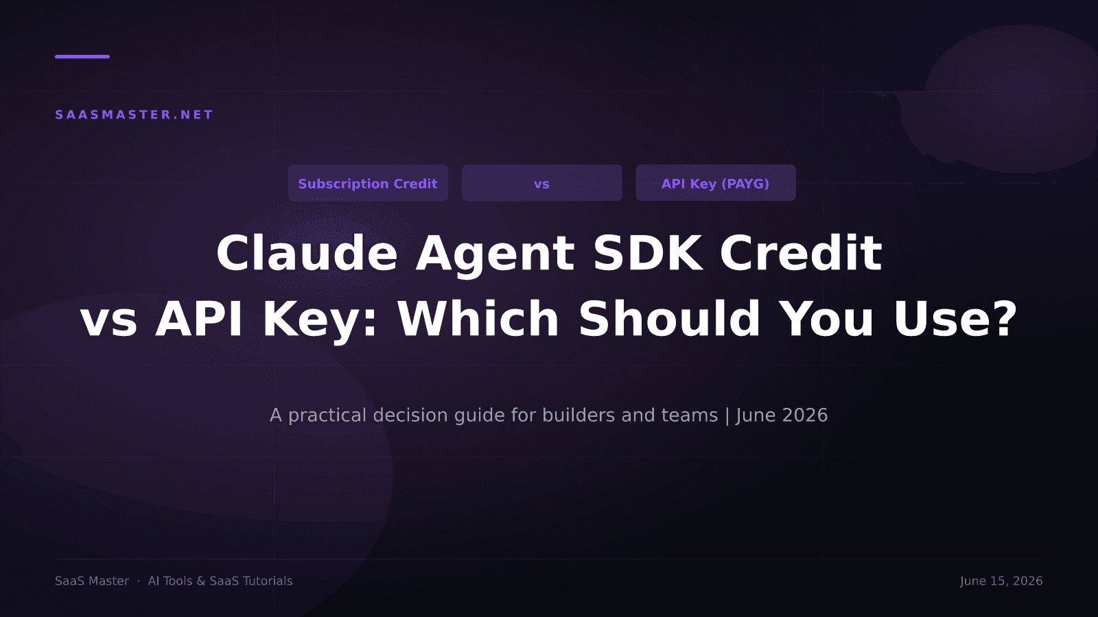 Claude Agent SDK Credit vs API Key: Which Should You Use in 2026?