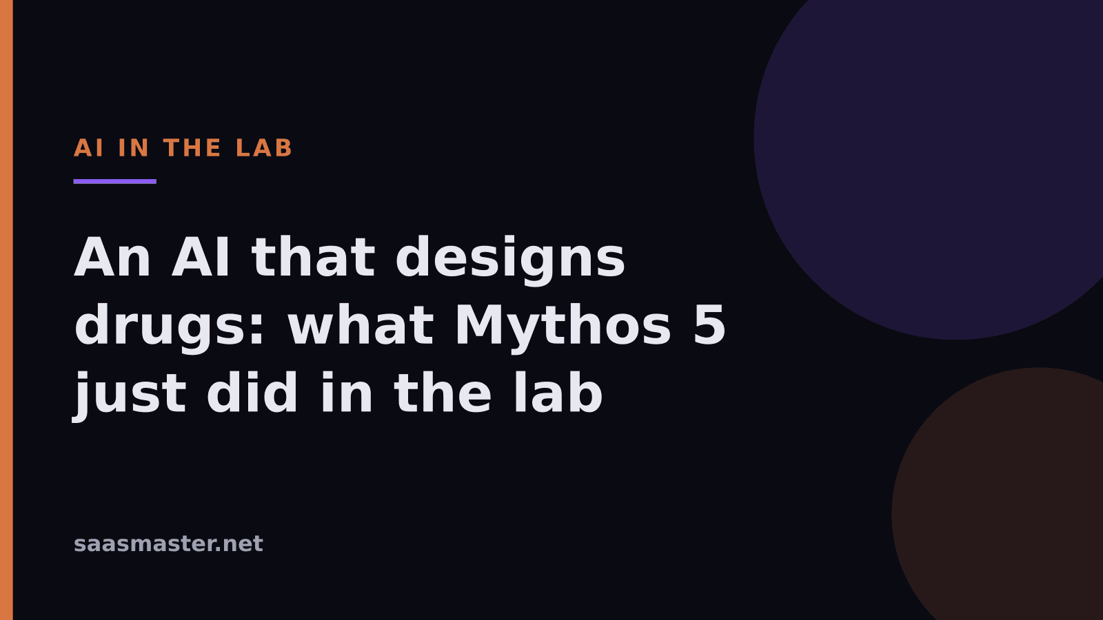 An AI That Designs Drugs: What Claude Mythos 5 Just Did in the Lab