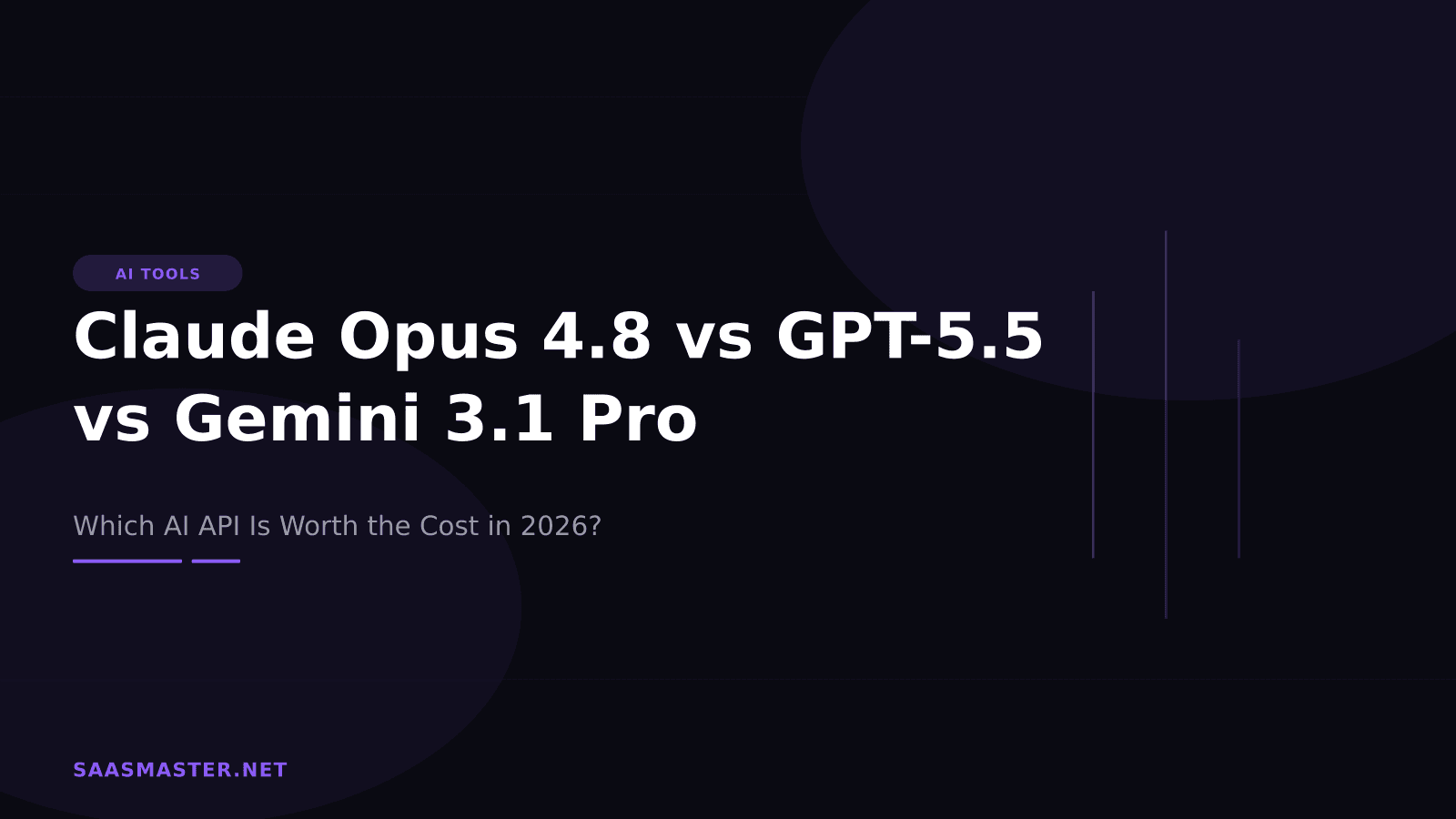 Claude Opus 4.8 vs GPT-5.5 vs Gemini 3.1 Pro: Which AI API Is Worth the Cost in 2026?