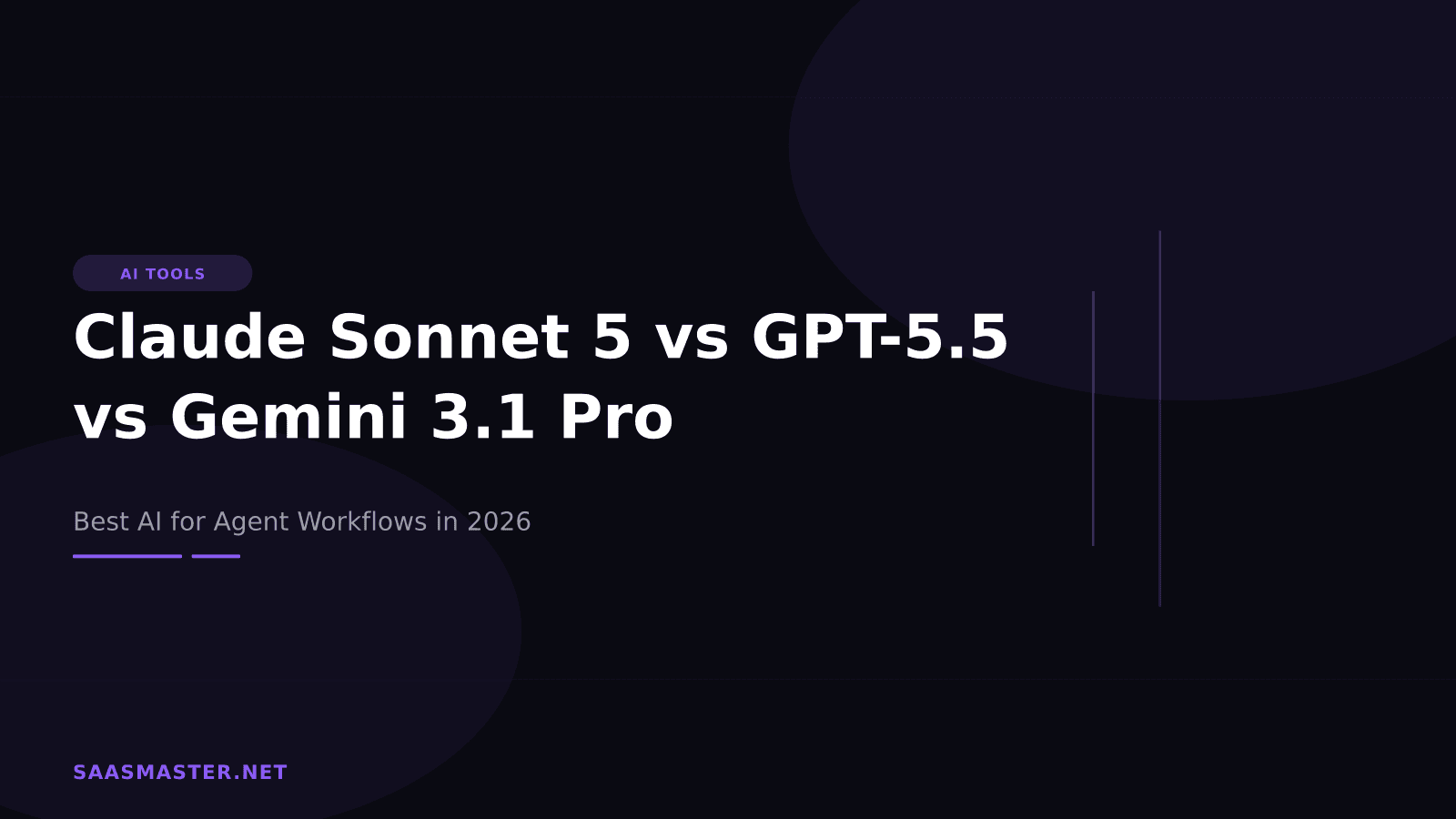 Claude Sonnet 5 vs GPT-5.5 vs Gemini 3.1 Pro: Best AI for Agent Workflows in 2026