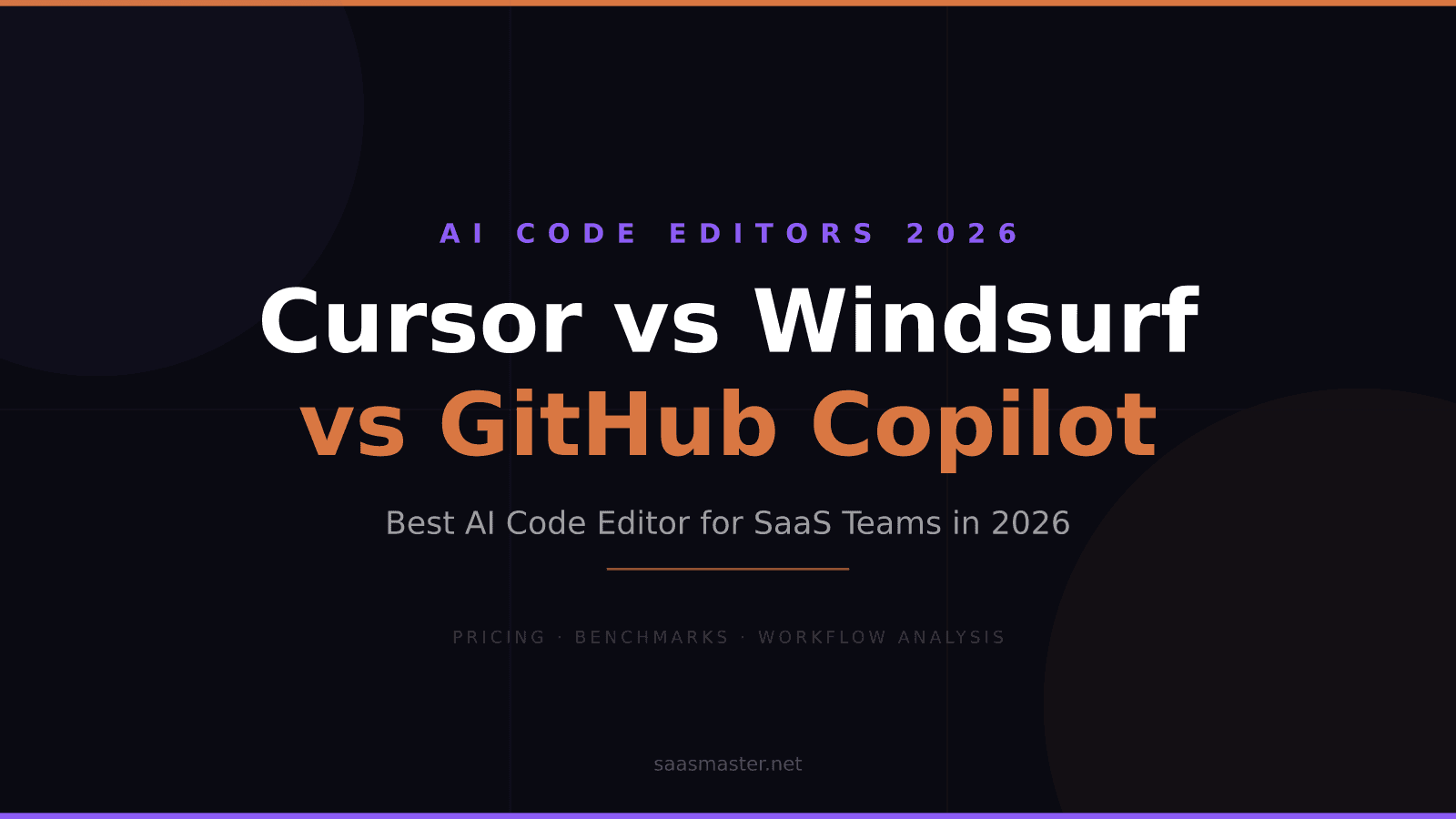 Cursor vs Windsurf vs GitHub Copilot: Best AI Code Editor for SaaS Teams in 2026