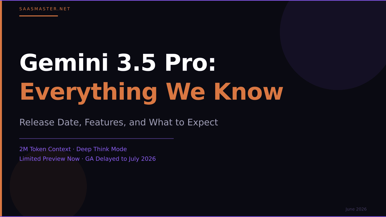 Gemini 3.5 Pro: Release Date, Features, and What to Expect