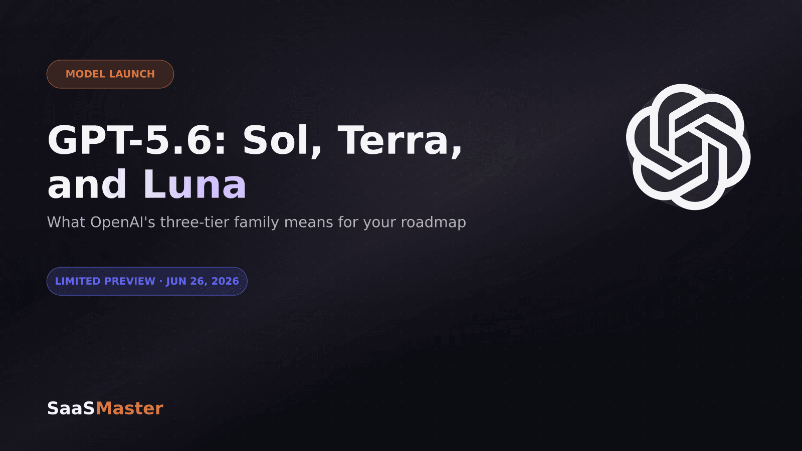 GPT-5.6 Sol vs. Terra vs. Luna: What OpenAI's New Model Family Means for Your SaaS