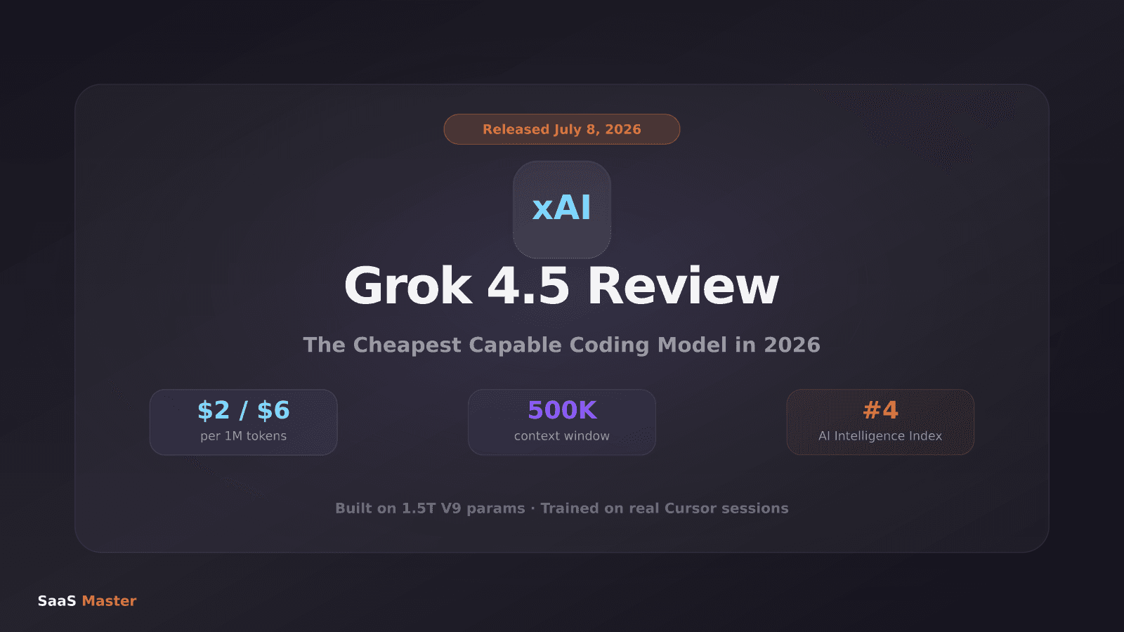 Grok 4.5 Review: xAI's Cheapest Capable Coding Model Is Here (July 2026)