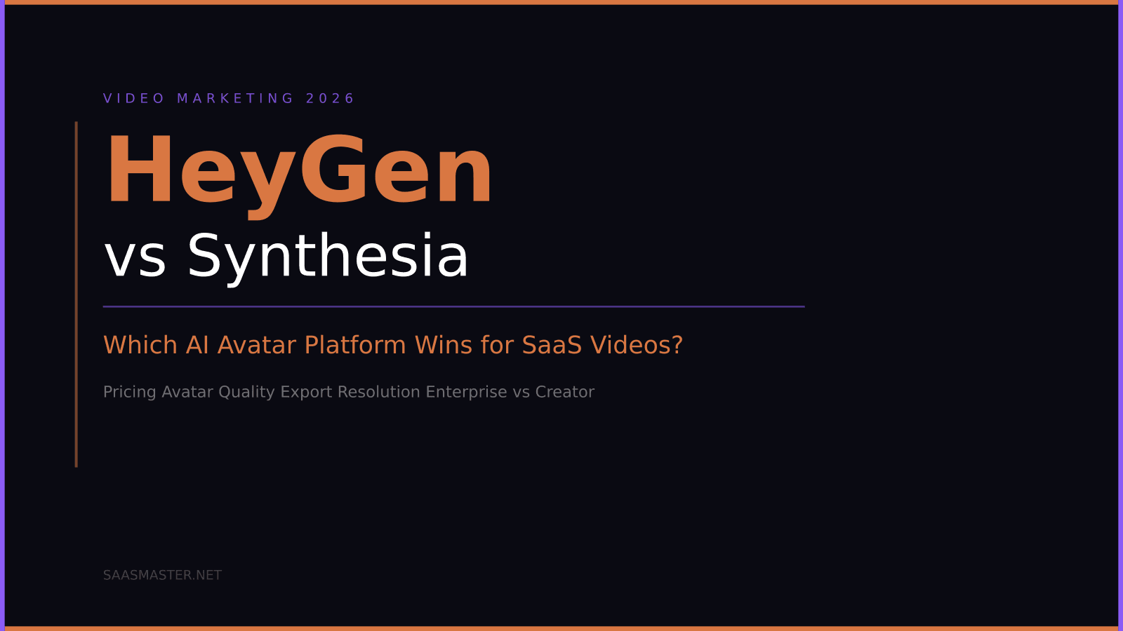HeyGen vs Synthesia 2026: Which AI Avatar Platform Is Right for SaaS Videos?