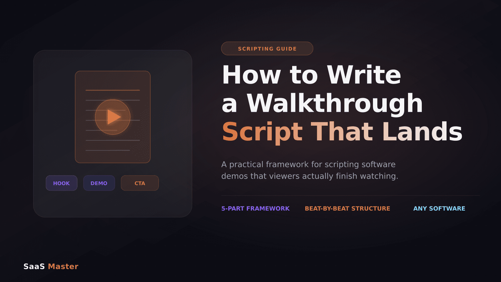 How to Write a Software Walkthrough Video Script That Actually Gets Watched