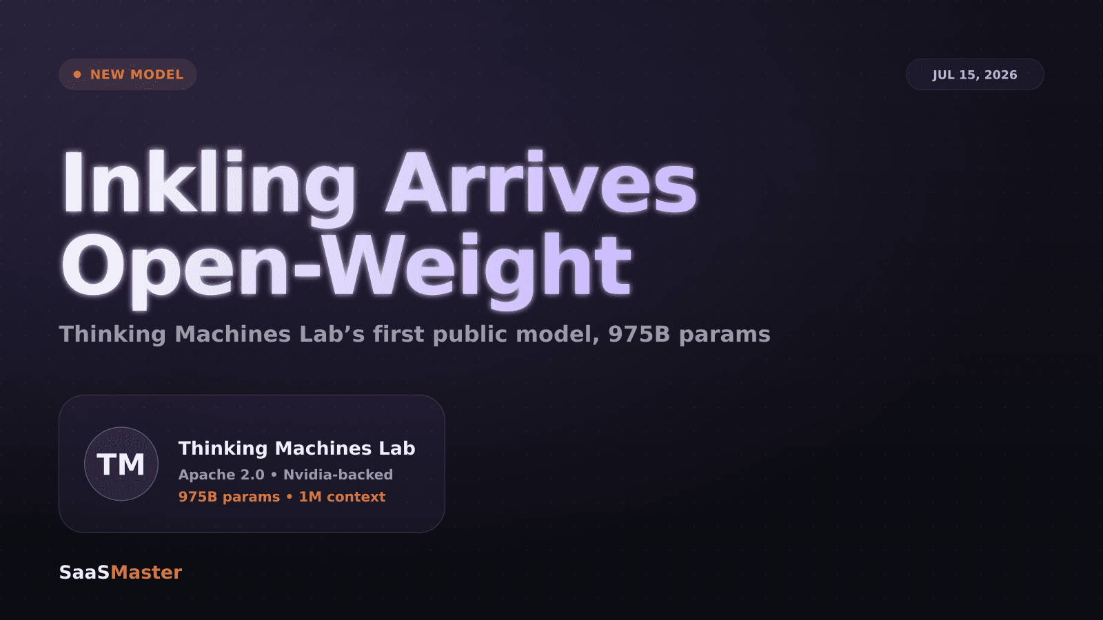Inkling Is Here: What Mira Murati's First Open-Weight AI Model Means for SaaS Teams