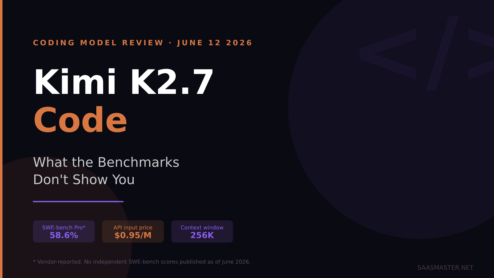 Kimi K2.7 Code Review: 21% Better Than K2.6 — But the Real Story Is What Moonshot Didn't Publish