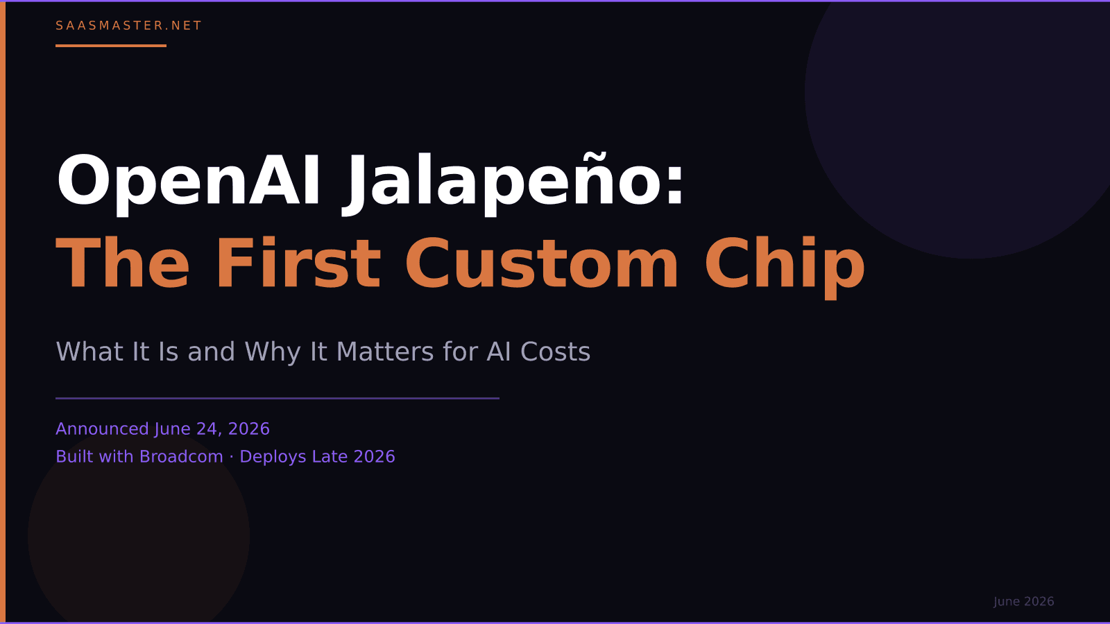 OpenAI Jalapeño Chip: What It Is and What It Means for AI Costs
