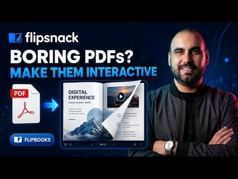 I Turned a Boring PDF Into an Interactive Flipbook Using Flipsnack