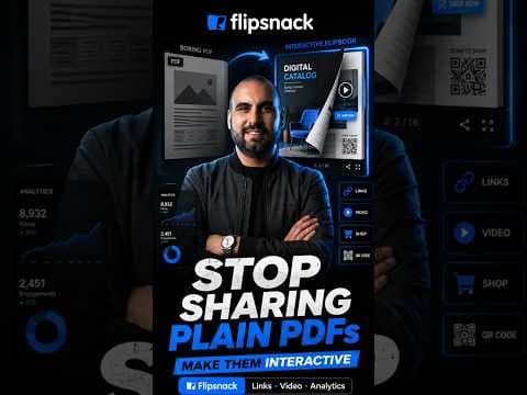 Stop Sharing Boring PDFs 😳 Turn Them Into Interactive Flipbooks