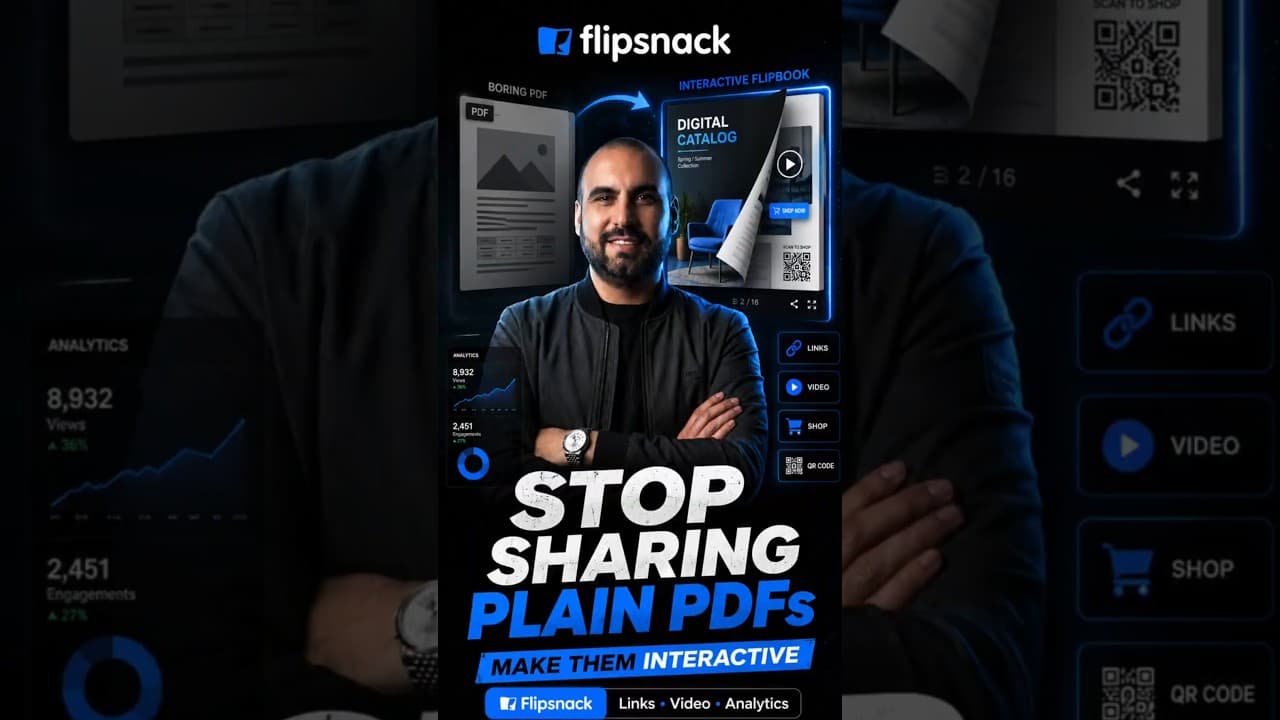 Stop Sharing Boring PDFs 😳 Turn Them Into Interactive Flipbooks