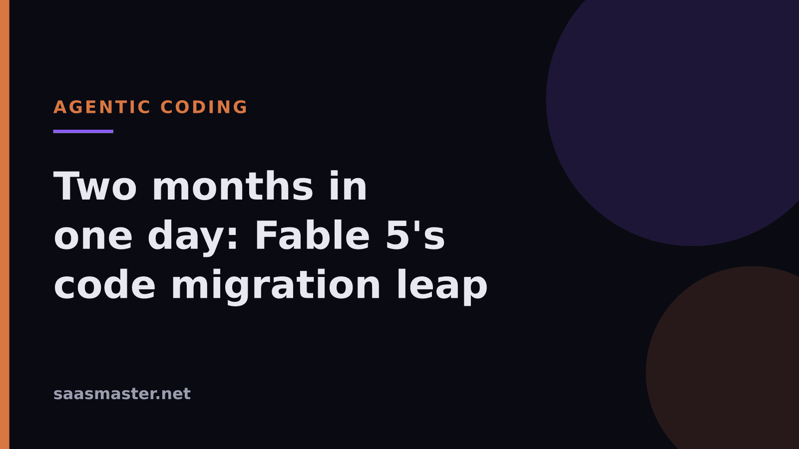 Two Months in One Day: How Claude Fable 5 Compressed a Huge Code Migration