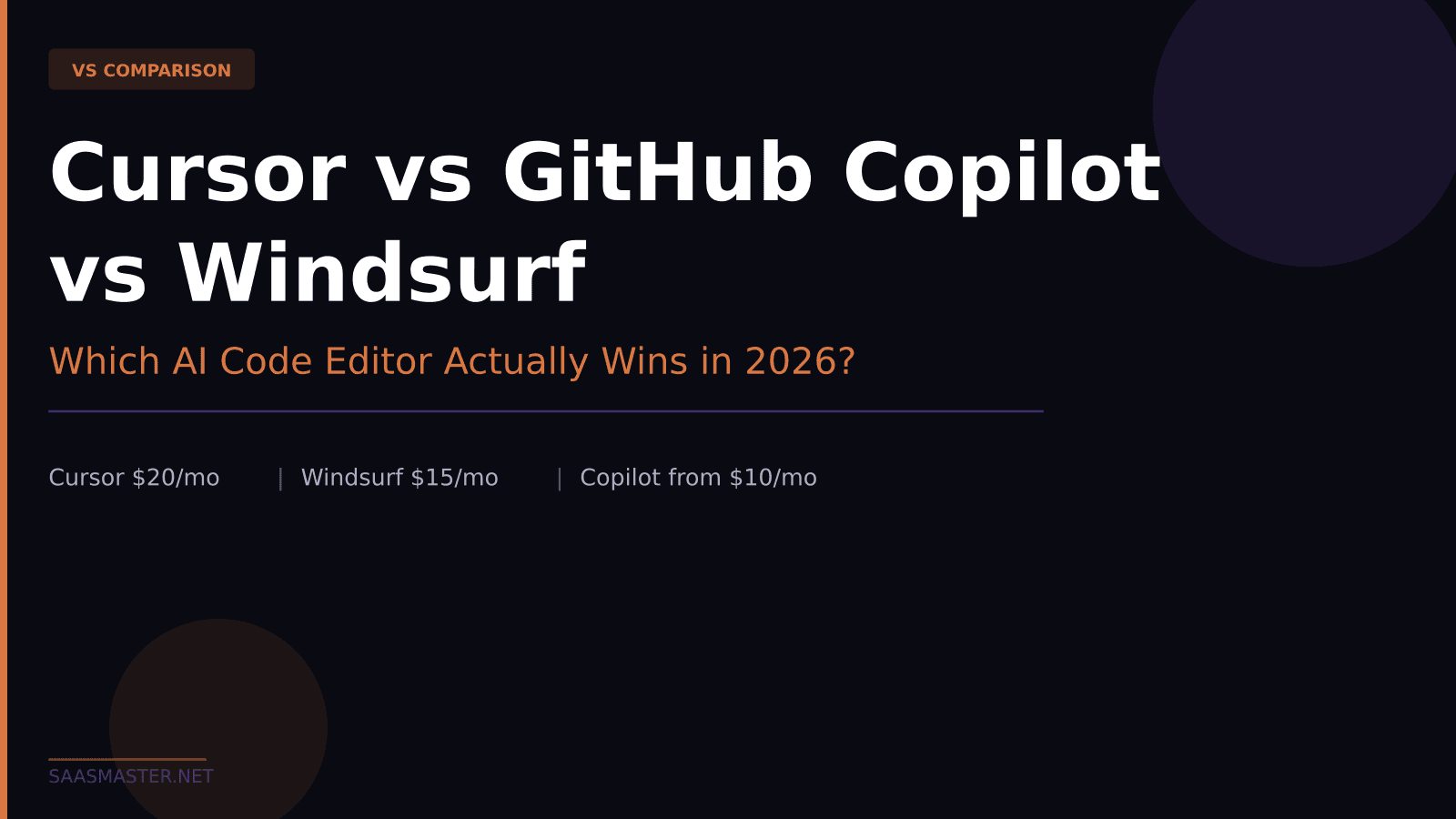 Cursor vs GitHub Copilot vs Windsurf: Which AI Code Editor Actually Wins in 2026?