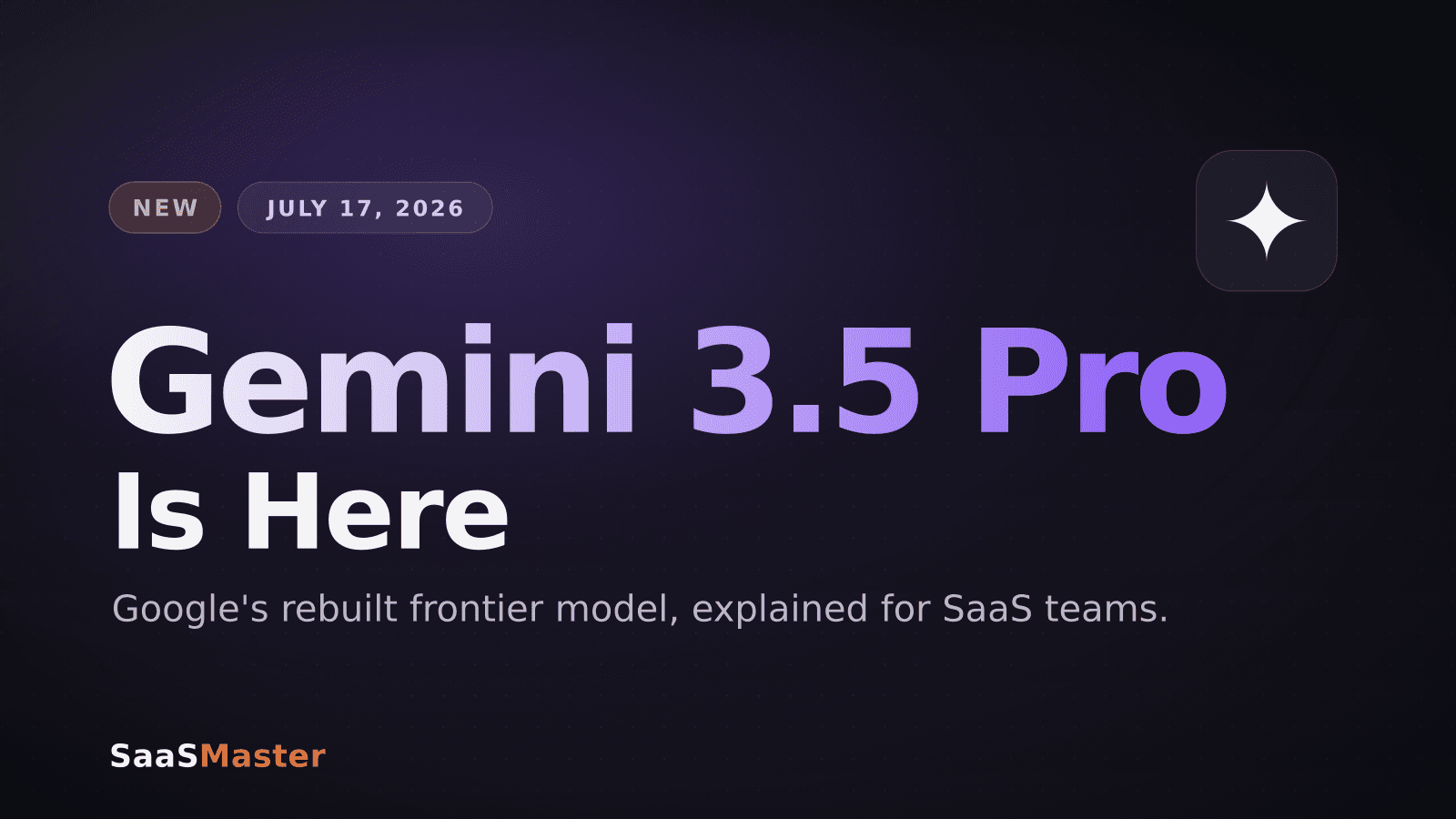 Gemini 3.5 Pro Is Here: What Google's July 17 Launch Means for SaaS Teams