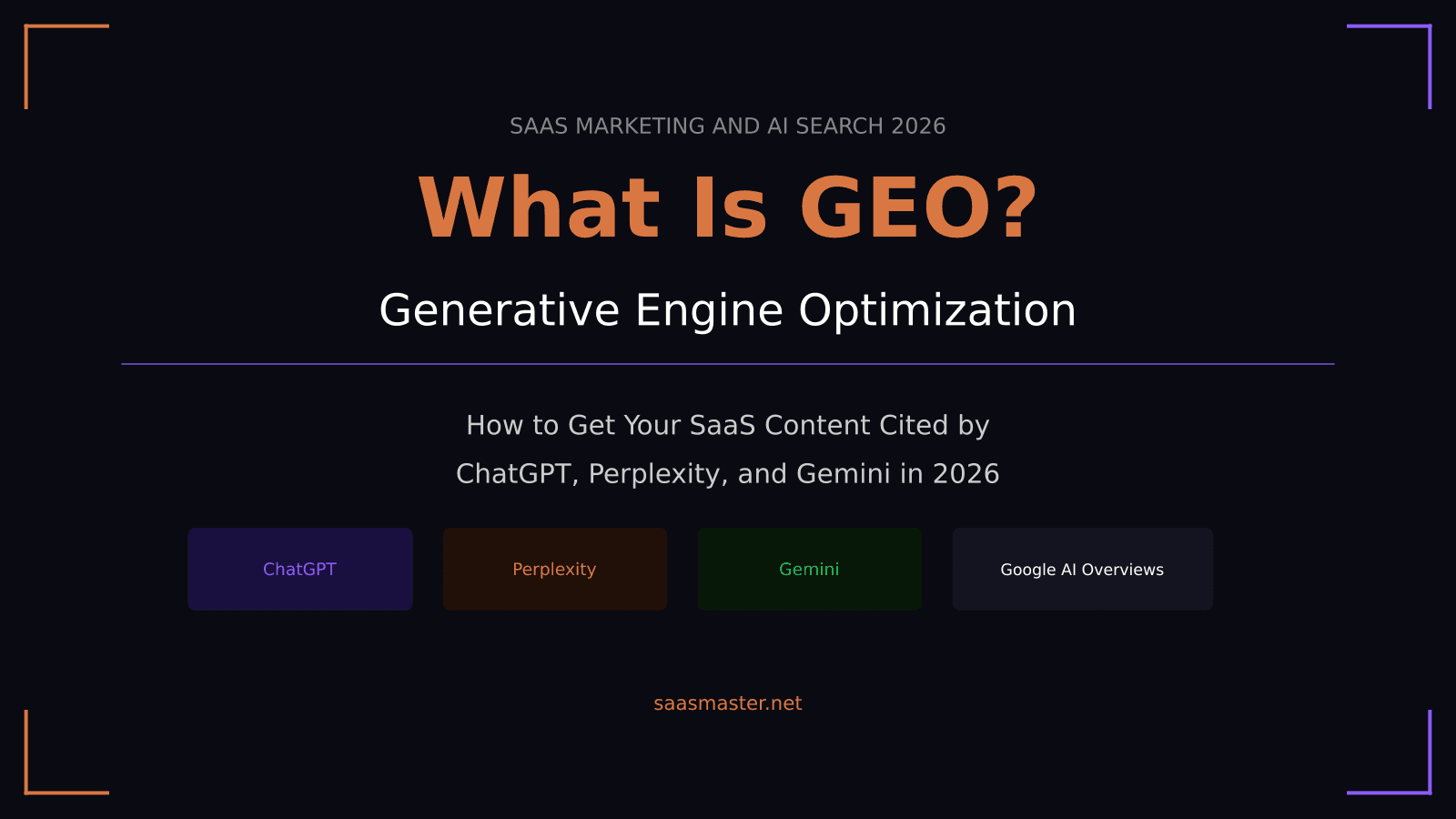 What Is GEO (Generative Engine Optimization) and Why Your SaaS Blog Needs It in 2026