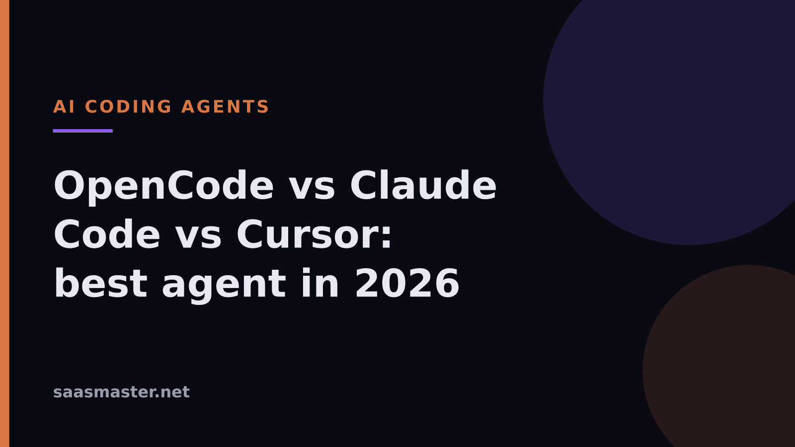 OpenCode vs Claude Code vs Cursor: Best AI Coding Agent in June 2026
