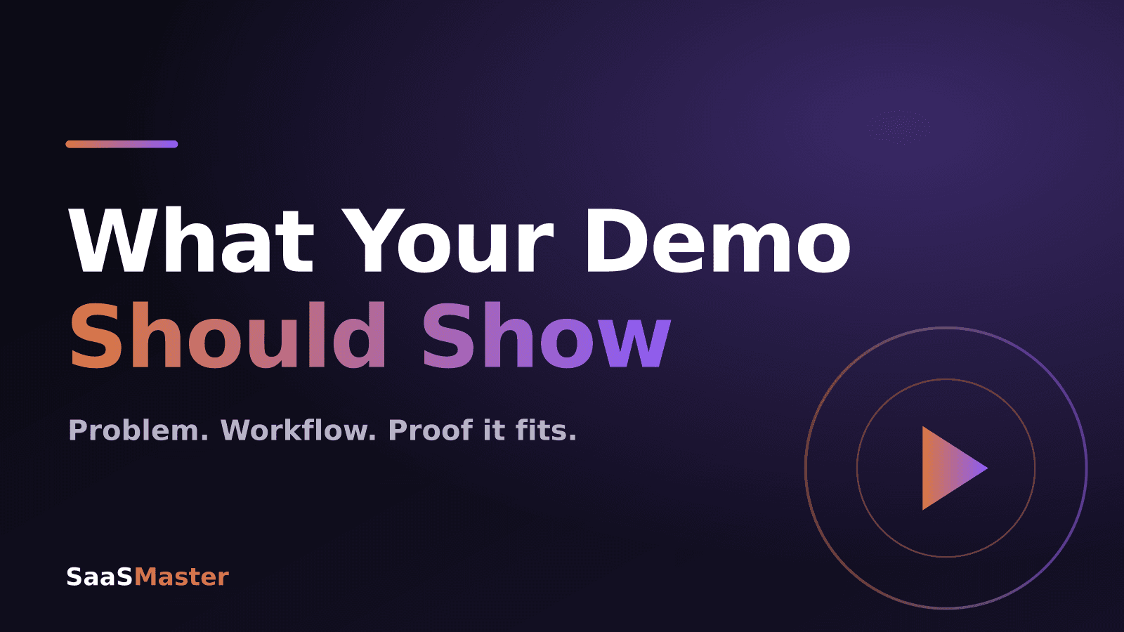 What a B2B SaaS Product Demo Should Show