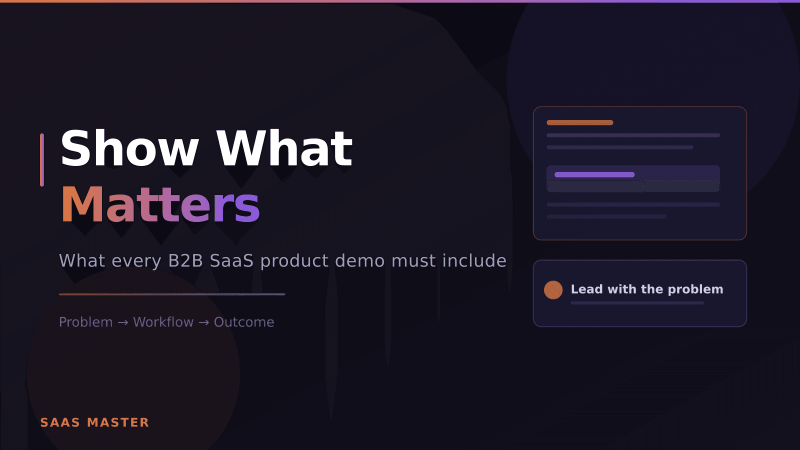 What a B2B SaaS Product Demo Should Show