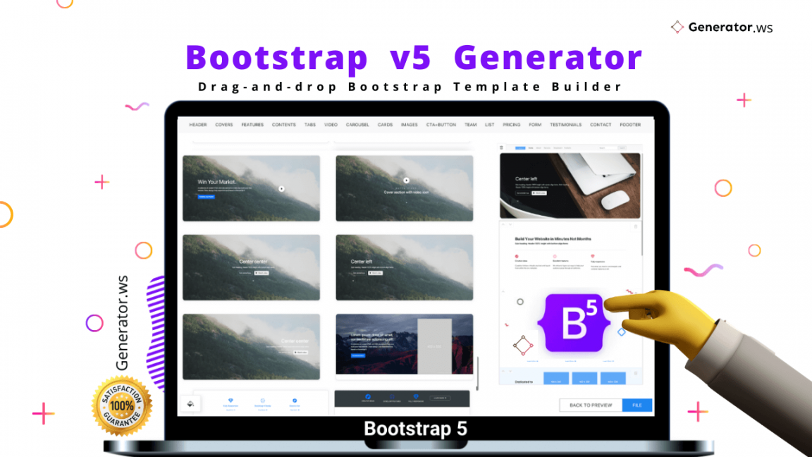 free drag and drop bootstrap builder