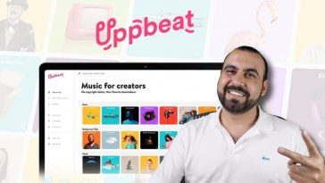 Music library for YouTube and social media videos UppBeat