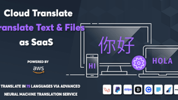 Cloud Translate - Advanced Neural Machine Translation Service as SaaS
