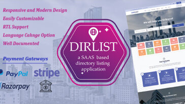 DirList - Complete Business Directory and Listing Script (SaaS)