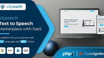 eSpeech - Text to Speech Marketplace with SaaS