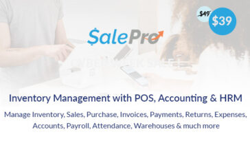 SalePro - POS, Inventory Management System with HRM & Accounting